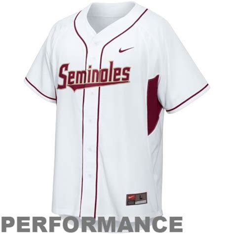 fsu white baseball jersey